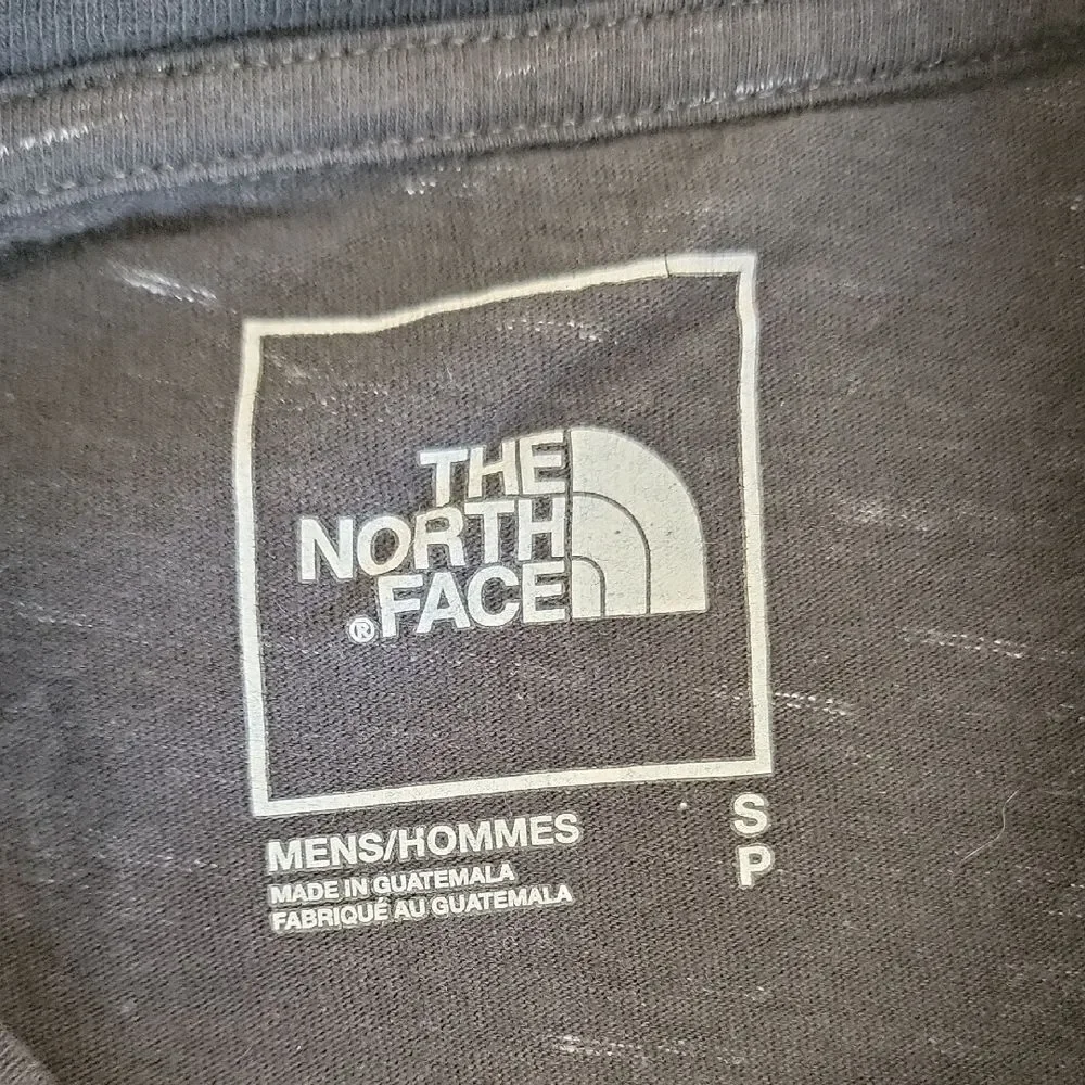 The North Face Charcoal Topographic Short Sleeve Tee Black Size S Gorpcore